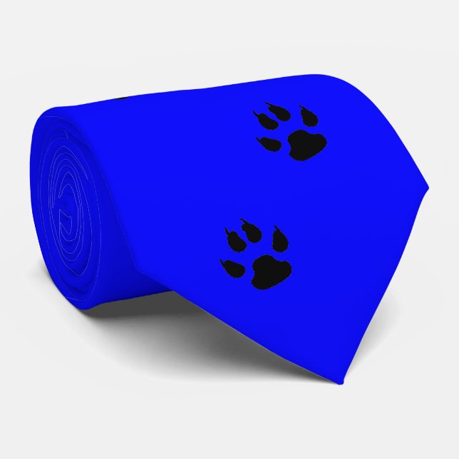 Cravate Équipe sportive Mascotte Empreinte de patte Neckti (Roulé)