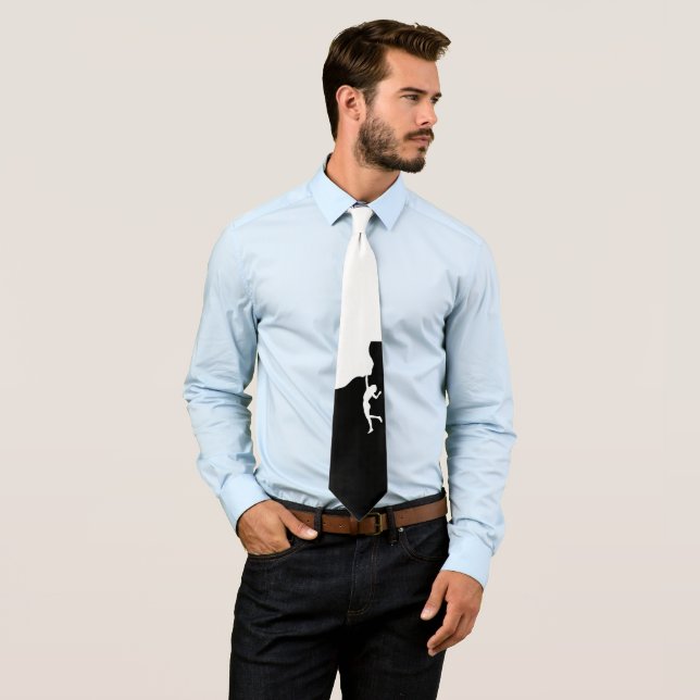 Cravate escalade rock (En situation)