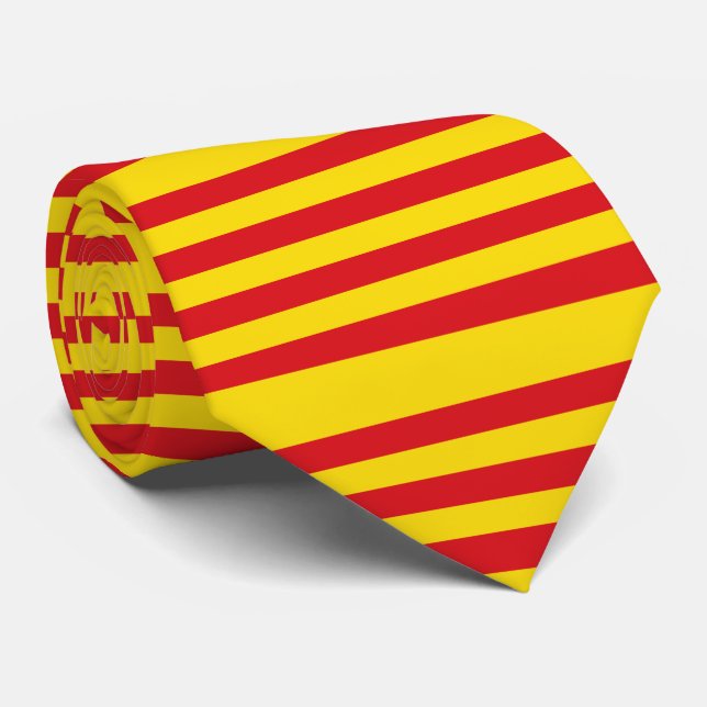 Cravate Espagne : La Senyera Catalogne (Roulé)