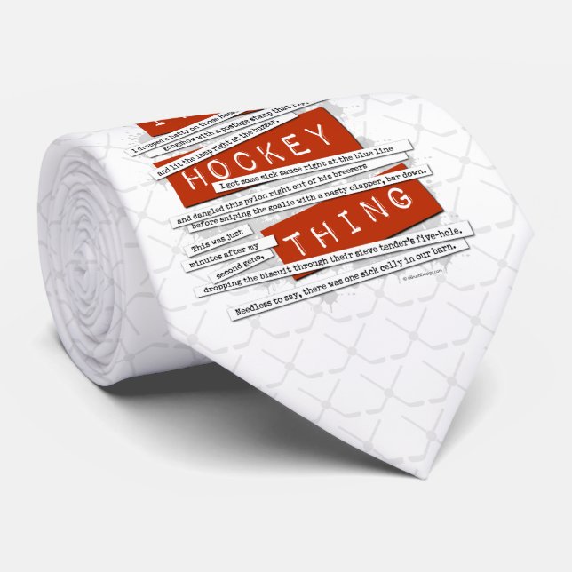 Cravate Étang de hockey (Roulé)