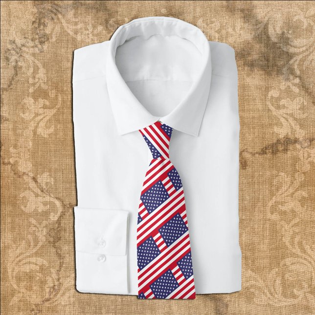 Cravate États-Unis Cravates, American Flag mode USA (Créateur téléchargé)
