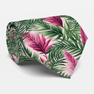 Cravate étonnant avec Motif Feuille exotique