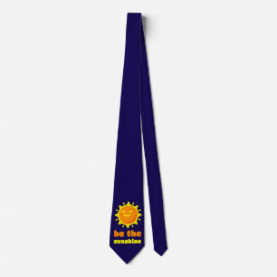 Cravate Être Le Soleil Bleu Marine Tie Soleil