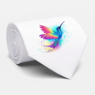 Cravate Exotic Rainbow Hummingbird