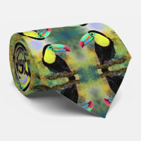 Exotique Tropical Toco Toucan Bird - Peinture Art