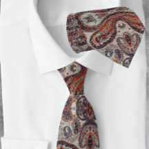 Explosé Paisley Motif Floral Red Grey