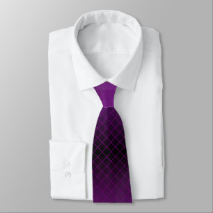 Cravate Fade Ombre géométrique violet personnalisée