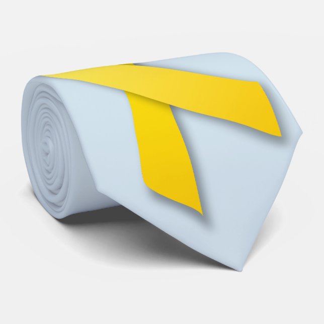 Cravate faite sur commande de ruban jaune (Roulé)
