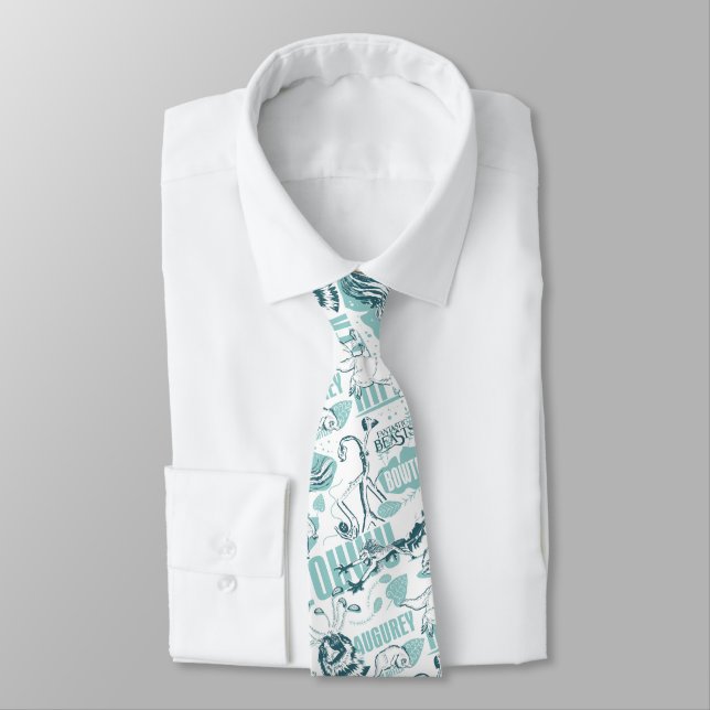 Cravate Fantastic Beasts Motif bleu (Attaché)