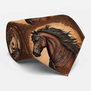 Cravate Ferme Ranch Pays Ouest Cheval Brown équestre
