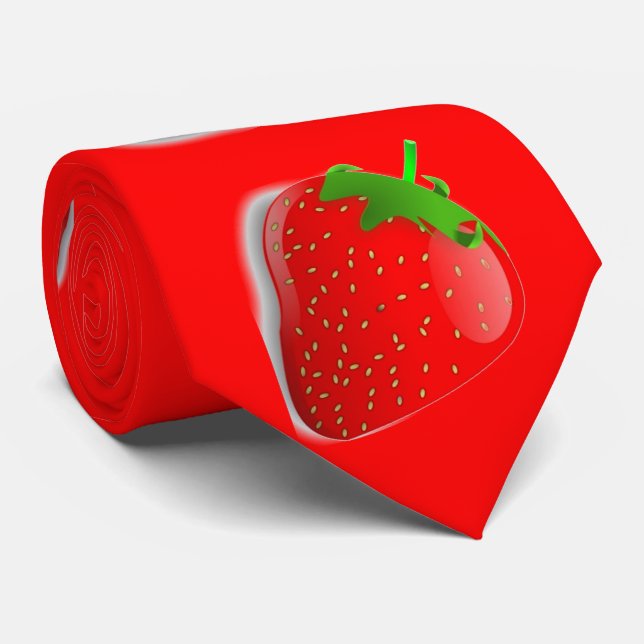 Cravate Festival de fraise (Roulé)