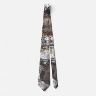 Cravate Festive Argent foncé gris métallique Art Abstrait