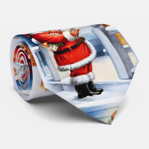 Cravate Fêtes de Noël Rétro Santa Claus / Amusants