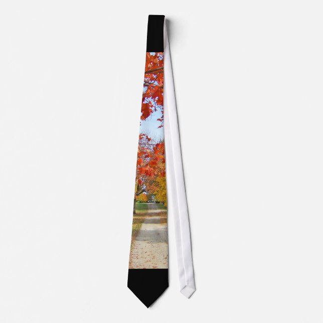 Cravate Feuille d'automne de chute (Devant)