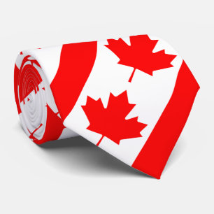 Cravate Feuille d'érable rouge du Canada