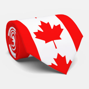 Cravate Feuille d'érable rouge du Canada