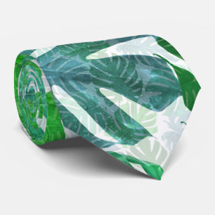 Cravate Feuilles de la monstère tropicale