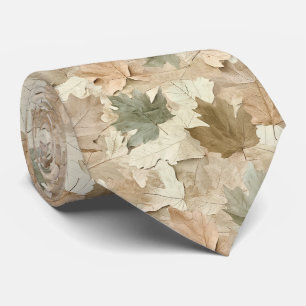 Cravate Feuilles élégantes pressées sur une base de parche