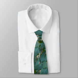 Cravate Feuilles verts tropicaux