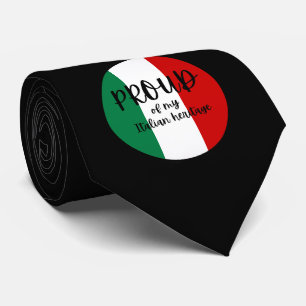Cravate Fier de mon héritage italien