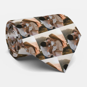 Cravate Fier Papa Fier Mari Famille Photo