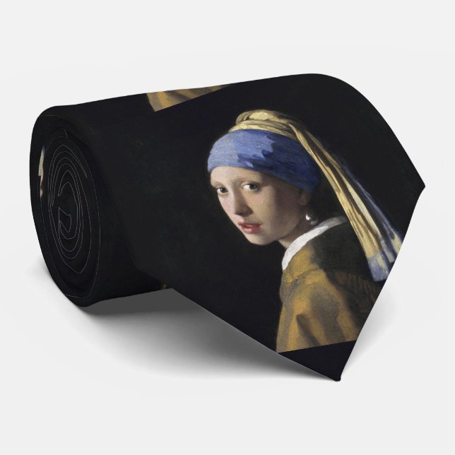 Cravate Fille avec une boucle d'oreille de perle par (Roulé)