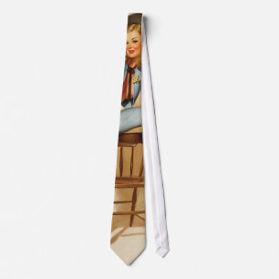 Cravate Fille Pin-up Cowgirl