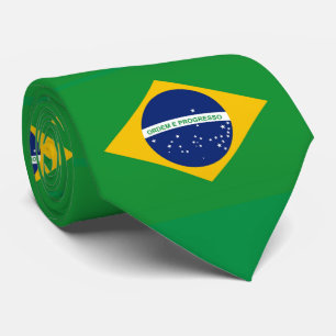 Cravate Flag of Brazil Bandeira do Brasil
