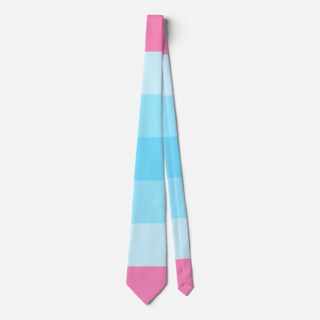 Cravate Flag transmasculine pride (Devant)