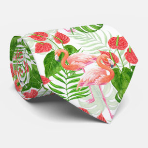 Cravate Flamant rose