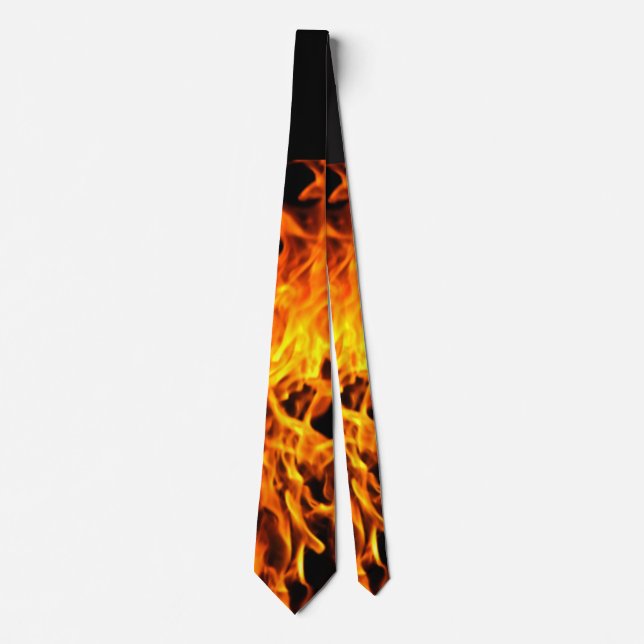 Cravate Flamme orange (Devant)