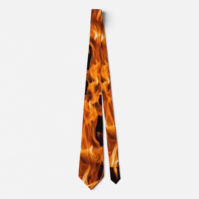 Cravate Flamme orange (Devant)