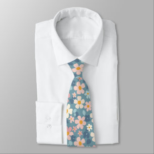 Cravate Fleur Boho Floral Personnalisé – Mode Élégante