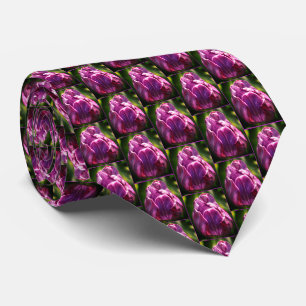 Cravate Fleur de tulipe violette