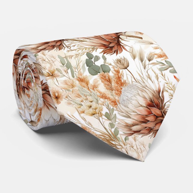 Cravate Fleur sauvage Boho Meadow (Roulé)