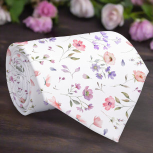 Cravate Fleur sauvage élégante sur Mariage Arrière - plan 