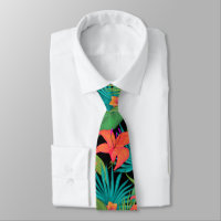 Fleur tropicale et feuille de palmier coloré hawaï
