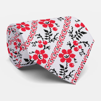 Cravate Fleur ukrainienne de broderie d'OPUS