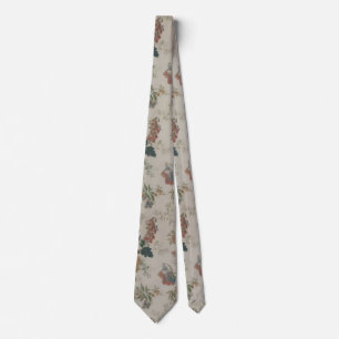 Cravate Fleur Vintage – Élégance Botanique Intemporelle