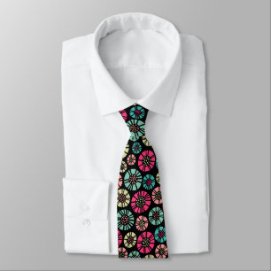 Cravate Fleurs Abstraites 031023 - Couleurs 01