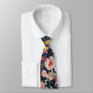 Cravate Fleurs botaniques vintages Gardener Florist