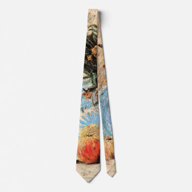 Cravate Fleurs, Café et Fruit de Vincent van Gogh (Devant)