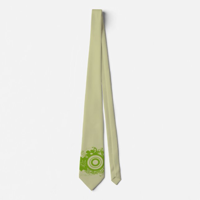 Cravate Fleurs circulaires Tourbillonnant (Devant)