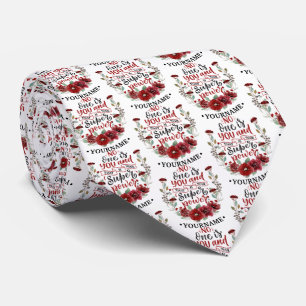 Cravate Fleurs de Bourgogne Personne n'est toi & C'est ton