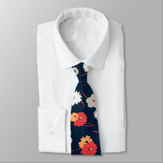 Cravate Fleurs de jardin