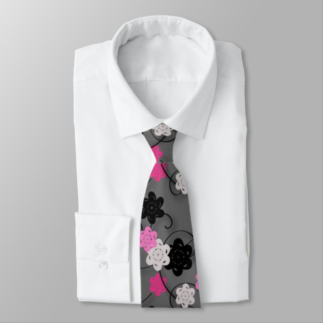 Cravate Fleurs de papier (Attaché)