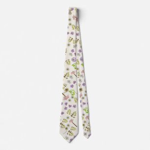 Cravate Fleurs Fleurs sauvages de printemps