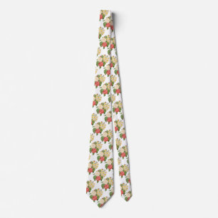 Cravate Fleurs jonquilles de Camelia vintage Florale par R