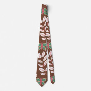 Cravate Fleurs motifs florales sans soudure, feuilles, pap