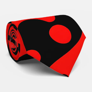 Cravate Fleurs rouges Damas Motif botanique